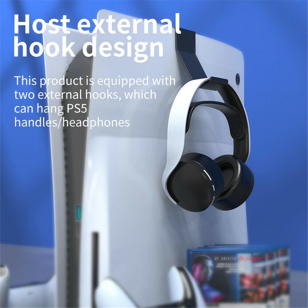 PS5 Controller Charger Dock Stand Earphone Disc Storage Bracket For PlayStation5