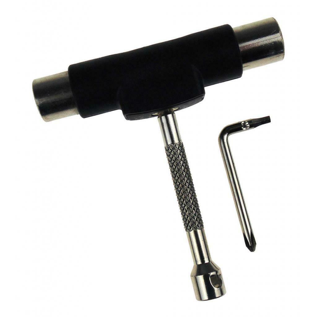 Skateboard Skates Assembly Repair Tool Wrench w/ 3/8", 1/2", 9/16" Socket