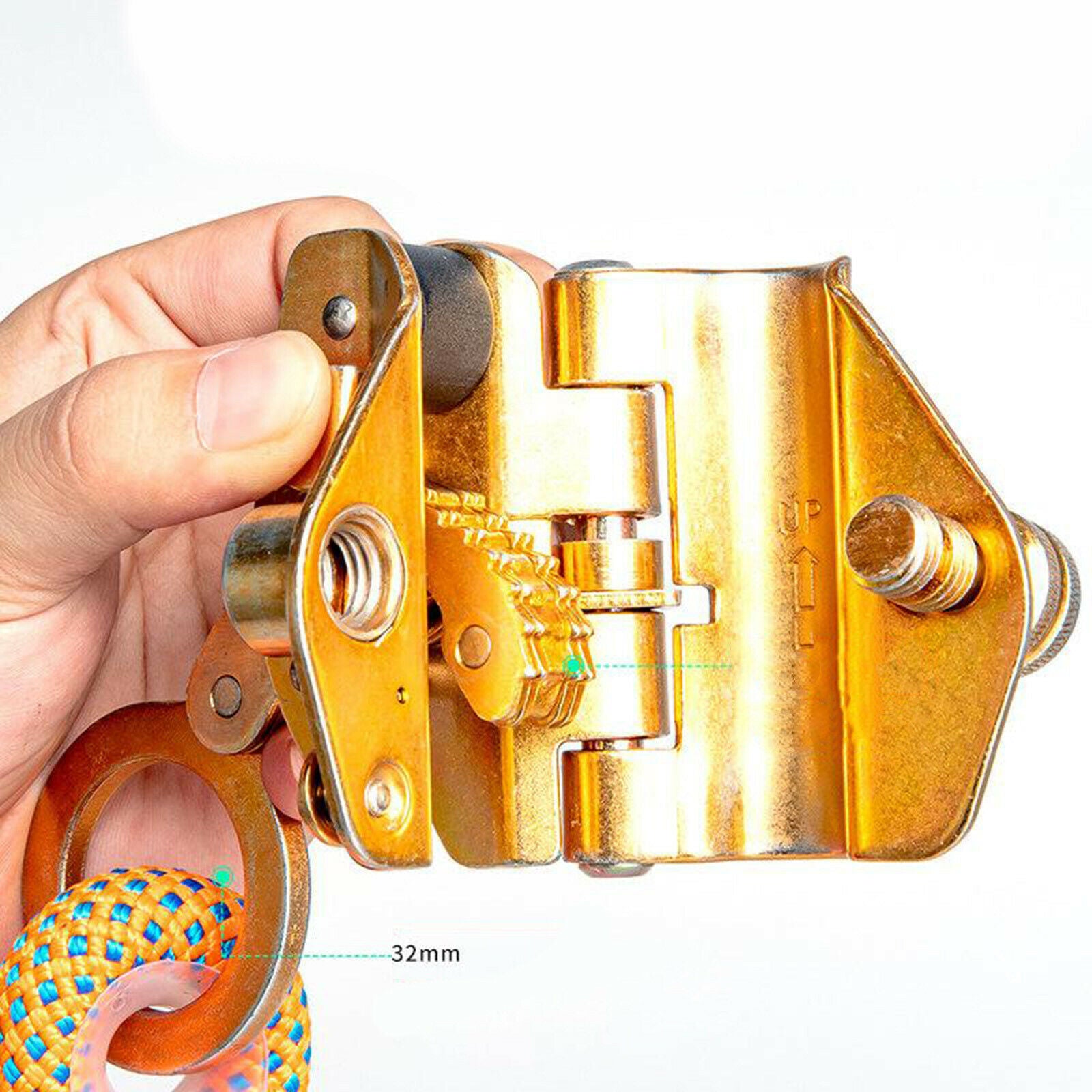 Rope Grab Outdoor 6KN Rope Protector Caving Rappelling Safety Gear Hardware