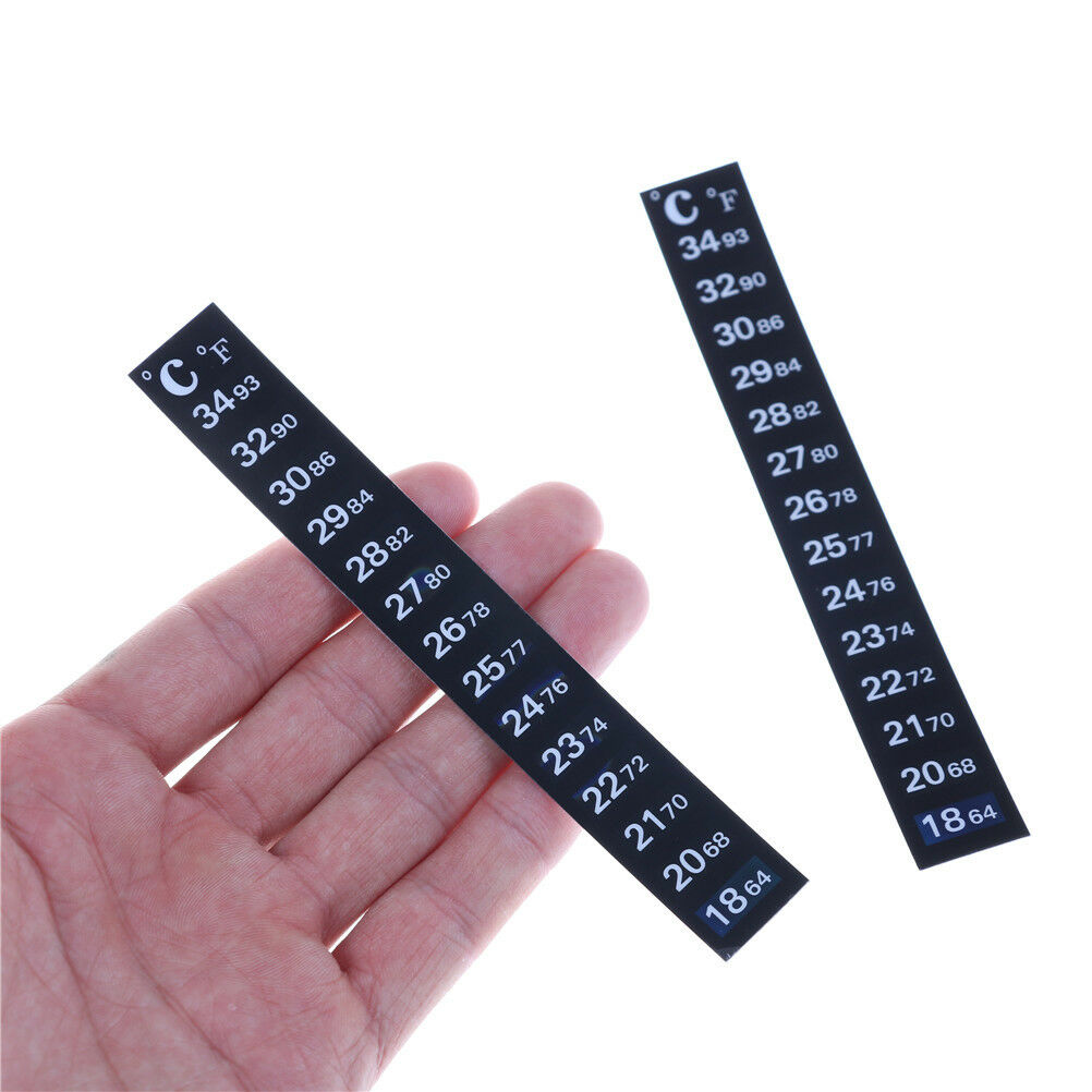 StickOn Thermometer Temperature GaugeHeater Stickers Aquarium fish tankGla.l8