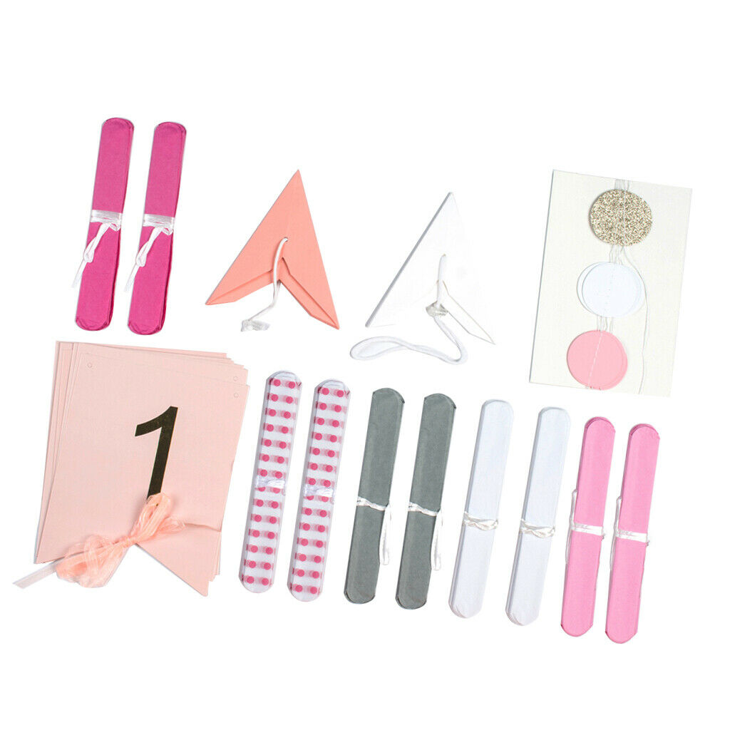 Baby Shower Happy 100day Baby Decoration Set Hanging Party Supplies  Pink