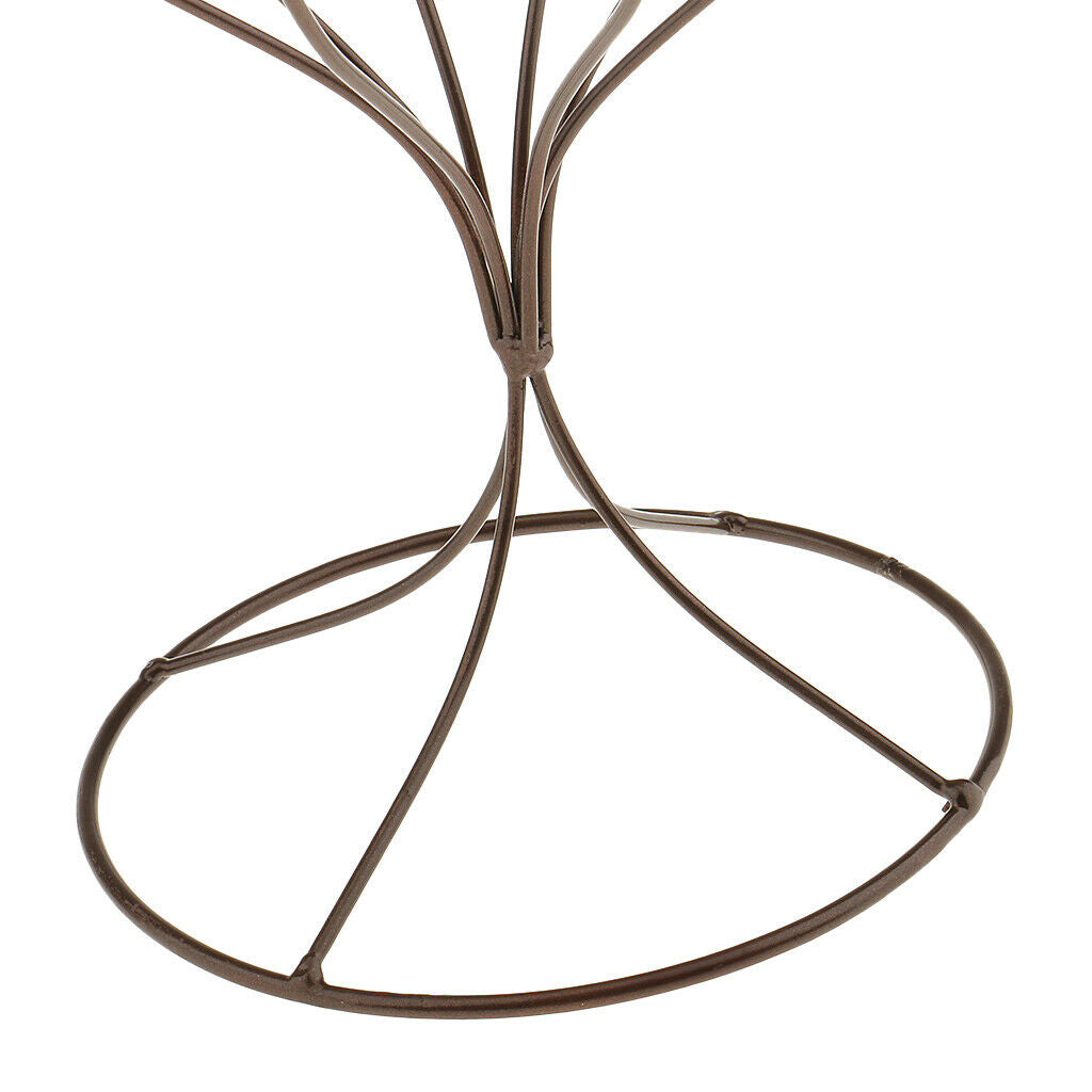 4 Pieces Set of 4 Metal Hat Storage Holder Hair Rack Shelf Stand for Bedroom