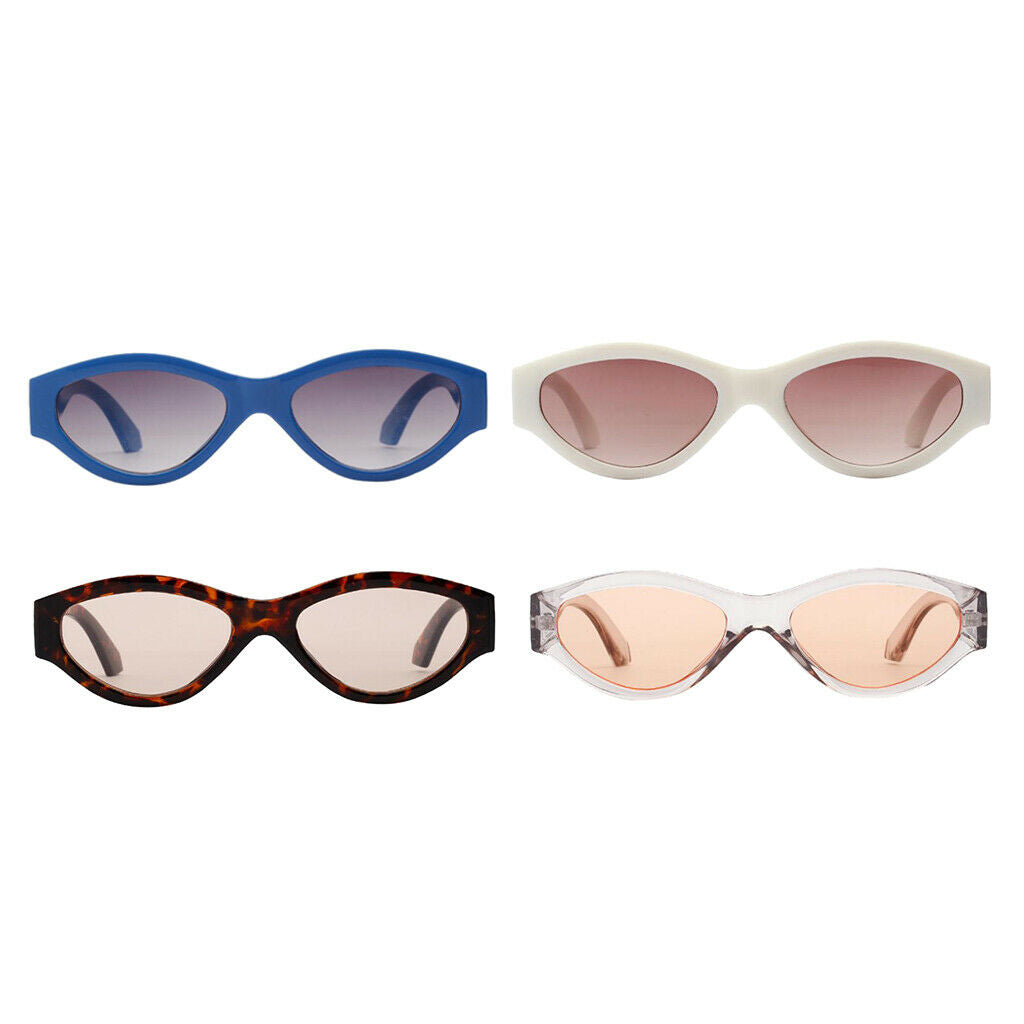 Women Cat Eye Eyeglasses Fashion Mirrored Sunglasses UV400 Shades Blue