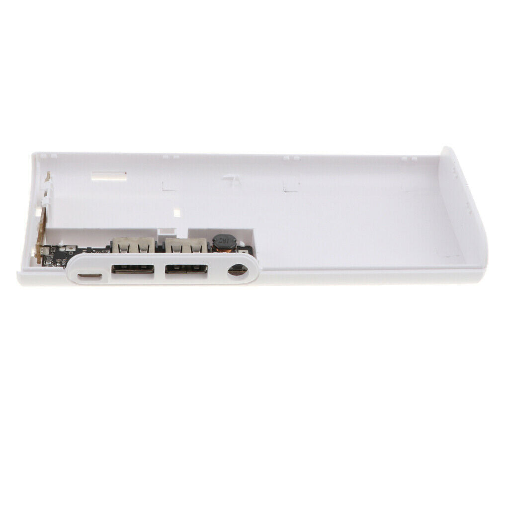 Portable Double USB Power Bank Battery Phone Charger Case DIY Box Kit