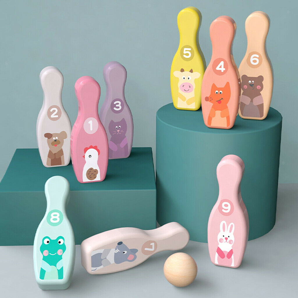 Bowling Set Educational Indoor Pins Developmental Outdoors Sport Toys Gift