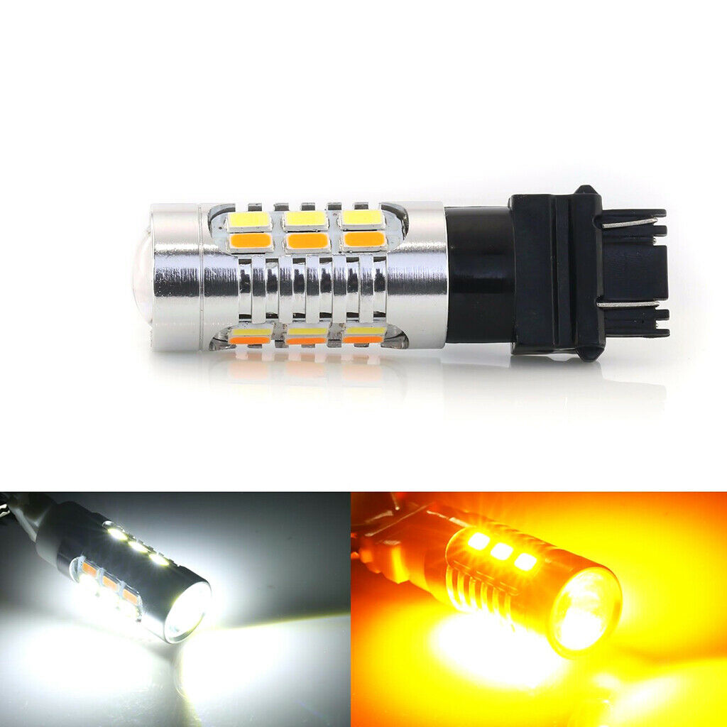 Super Bright Dual Color 3157 5630 Chip LED Turn Signal Bulbs Driving Lamp