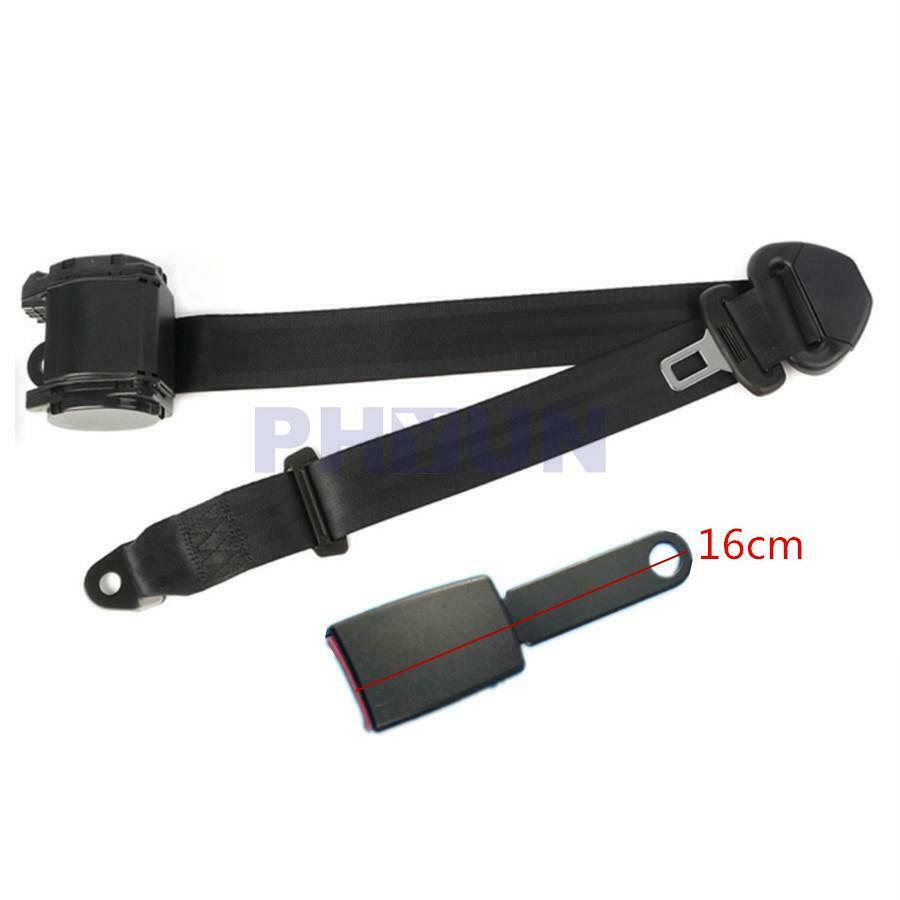 3 Point Retractable Safety Seat Belt 280cm Adjustable Length For Car SUV Truck