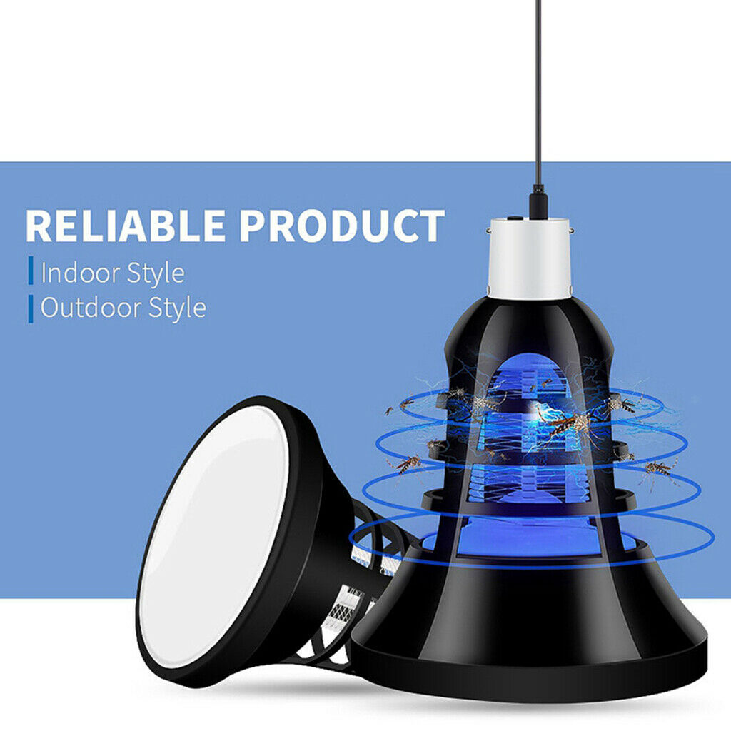 Camping LED Lamp 2 in 1 Mosquito Killer Anti Pest Catcher Insect Trap Light
