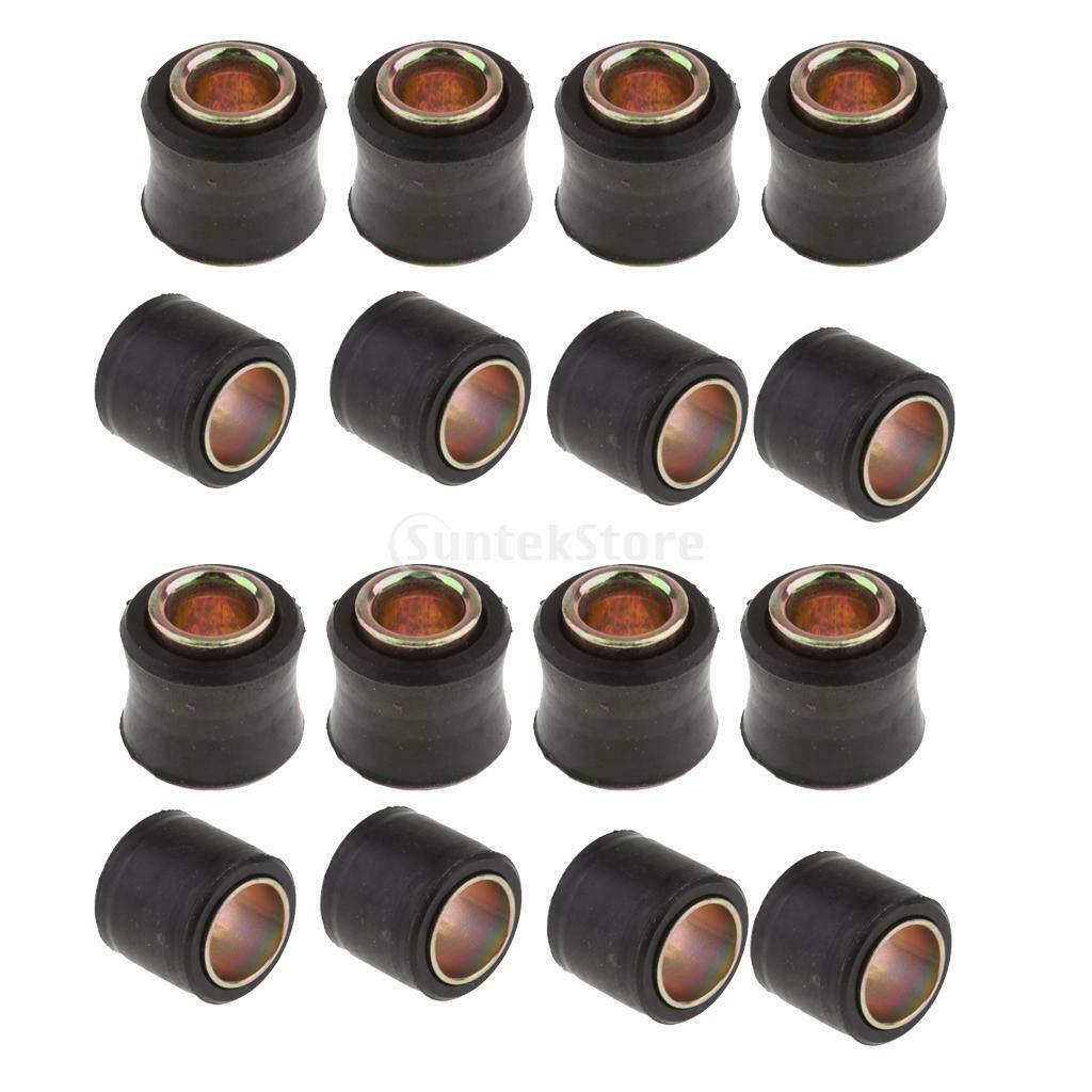 16X Motorcycle Metal Shock Absorber  Bushing Rubber Bush 10mm 14mm