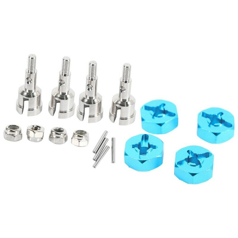 Wheel Conversion Set Axle & 12Mm Hex Dive Hub Turn 1/10 on Road for WLtoys 1/1X3