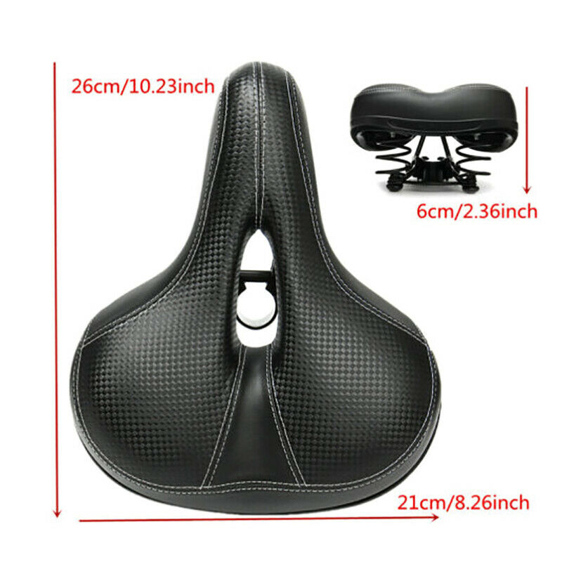 Wide Big Bicycle Saddle Seat Big Bum Soft Extra Comfort Cushion Pad Sprung GJDD