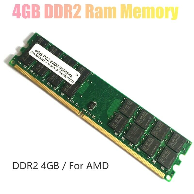 4GB DDR2 Ram Memory 800Mhz 1.8V PC2 6400 DIMM 240 Pins for AMD Motherboard MemV4