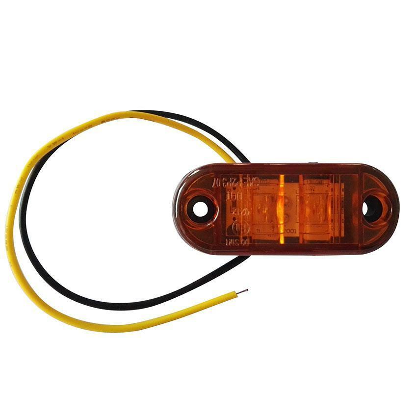 Truck Trailer Side Marker Clearance Light  LED 12V Fish Shape Light Lamp Light
