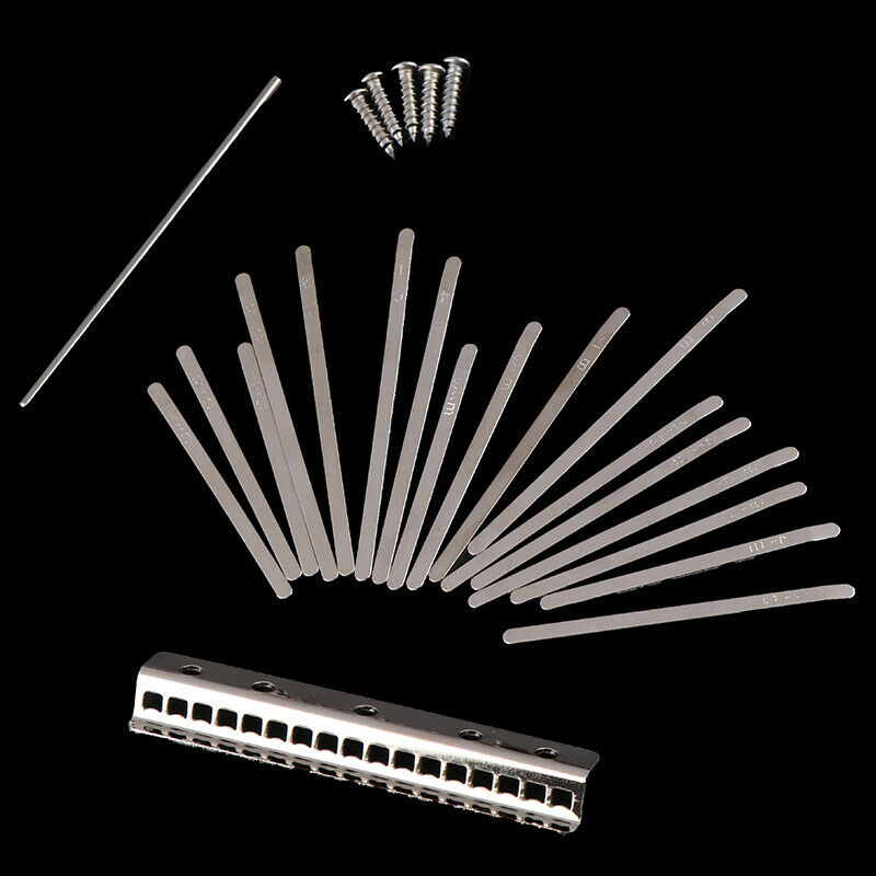 17-Key Kalimba Keyboard DIY Steel Keys Bridge Thumb Piano Music Replaceme.l8