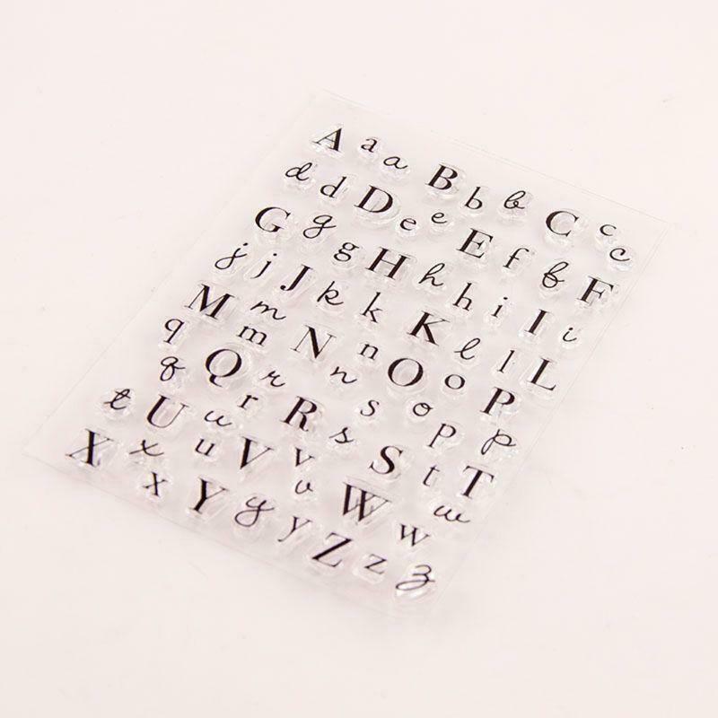 Alphabet Silicone Clear Seal Stamp DIY Scrapbooking Embossing Photo Album Decor
