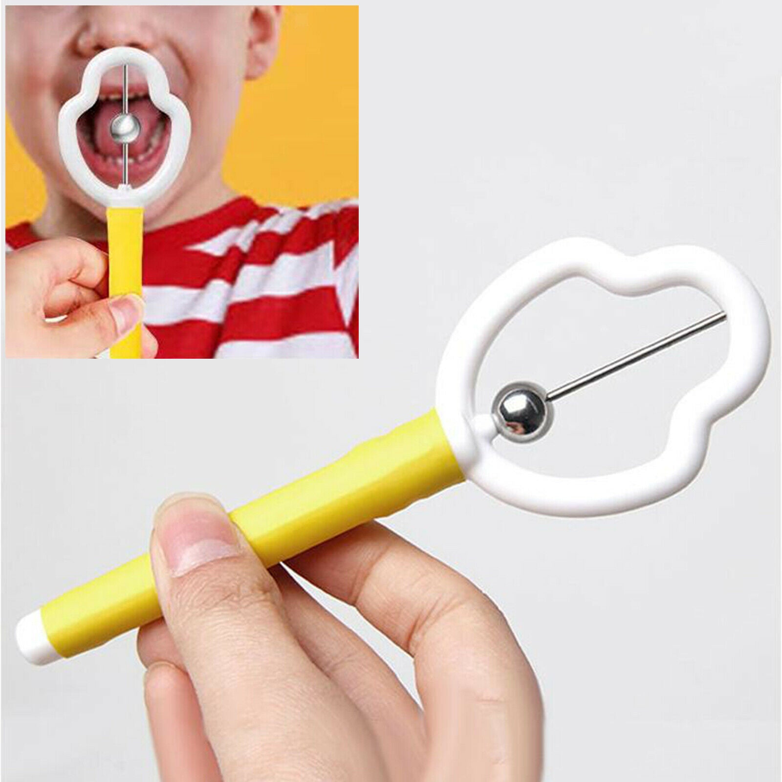 Children Child Kids Mouth Tongue Tip Exerciser Strength for Clear Speech