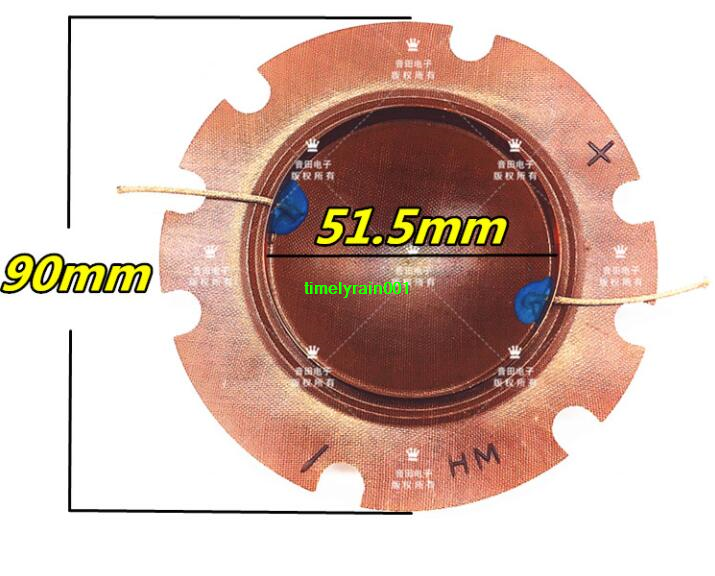 2pcs 25W 16Ω tweeter convex voice coil Speaker sound film Horn coil Audio Parts