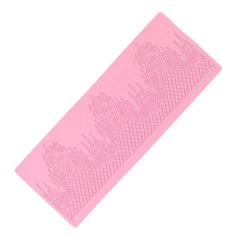 Silicone Lace Cake Mold Sugar DIY Fondant Mat Cake Decorating Baking Tool BDAU