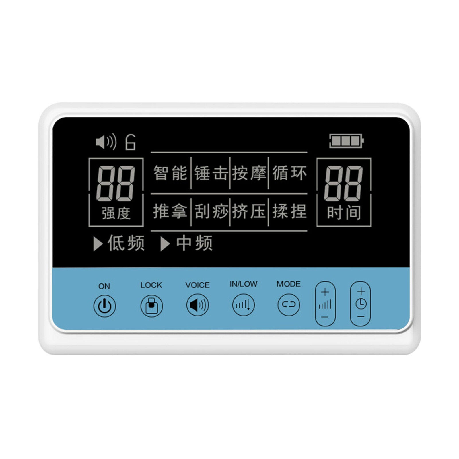 Rechargeable Tens Unit Electronic Pulse Massager,15 Modes for Electric Pulse