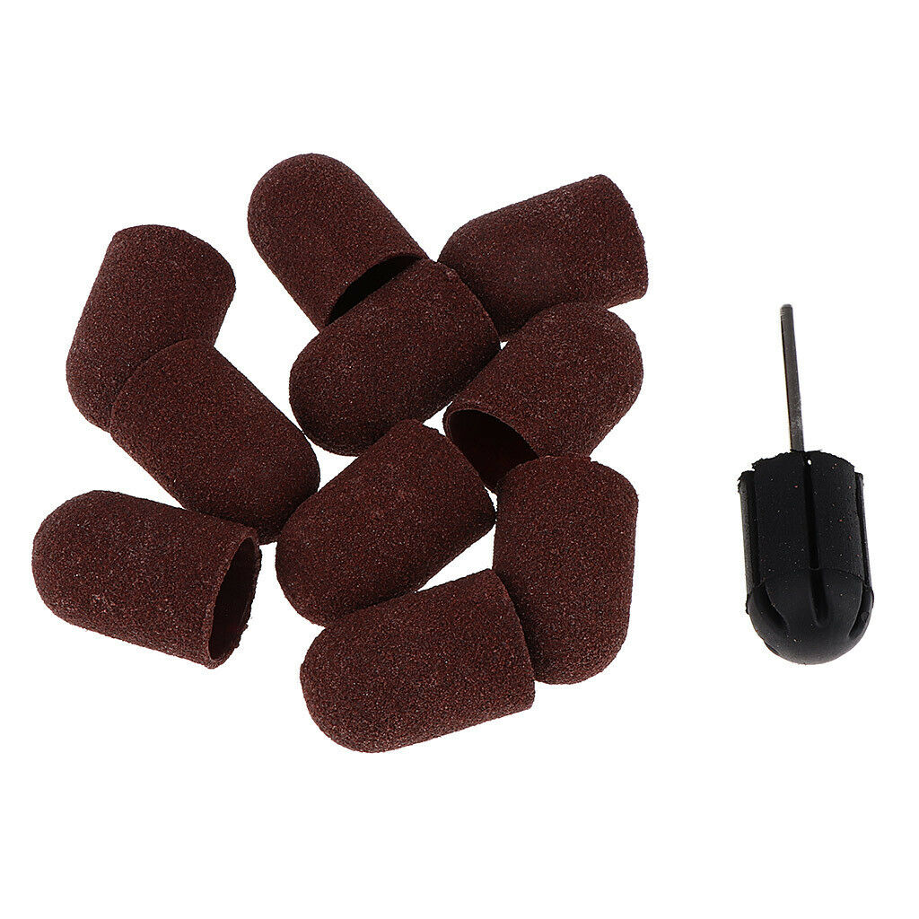 10pcs Sanding Bands for Nail Drill Acrylic Nails Polish Manicure 16 x 25mm