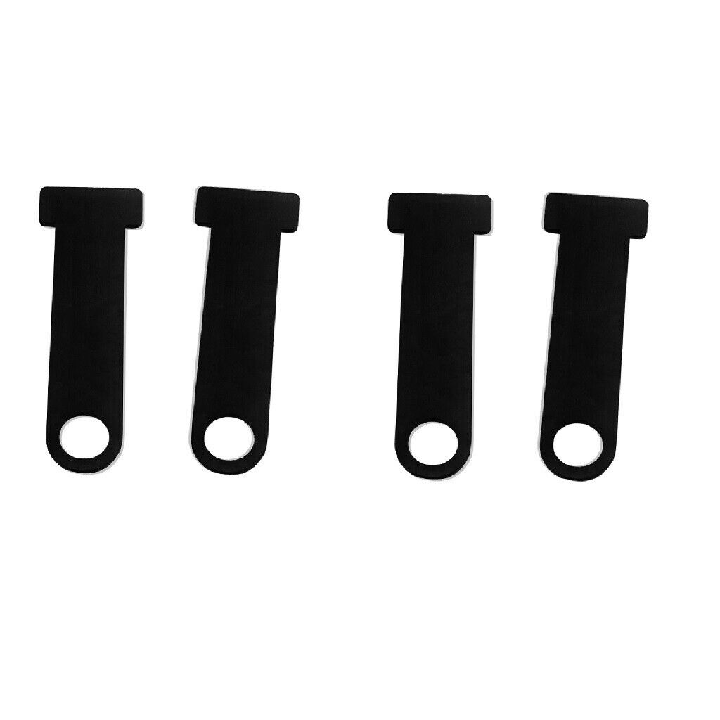 2Pairs Helmet Lock Attachment Anti-theft for Buckle Black Stainless for Suzuki