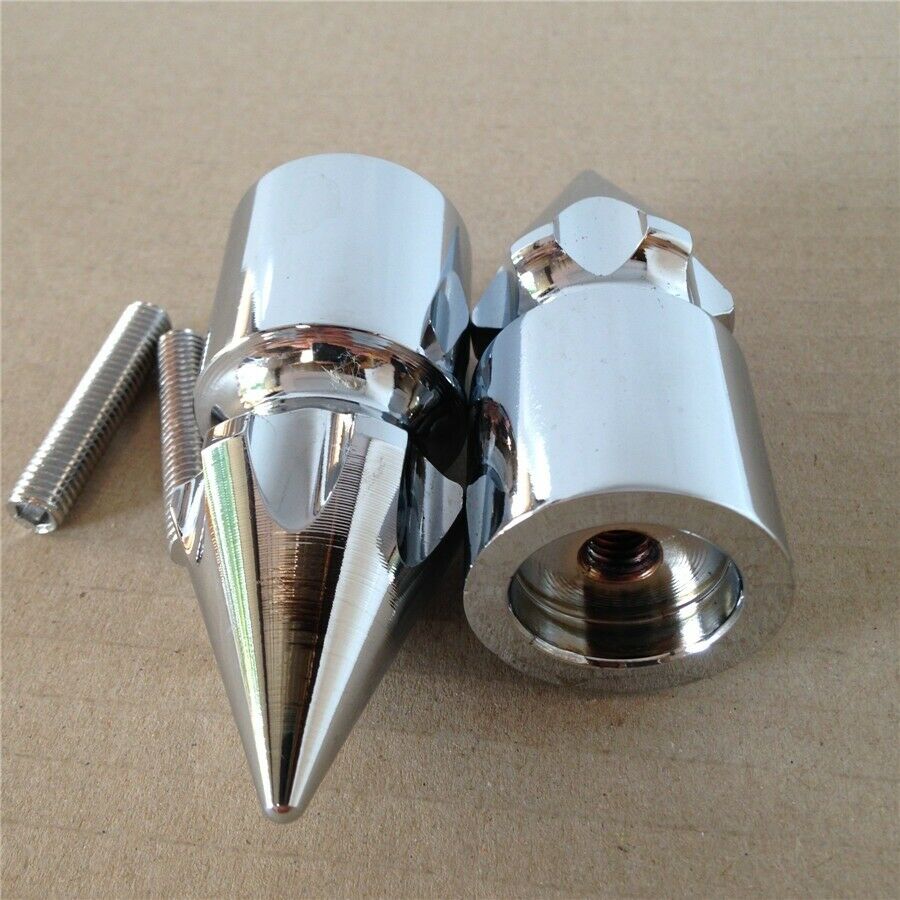 Ultimate Chrome Spike Bar Ends For Kawasaki Ninja ZX10R ZX12R ZX14