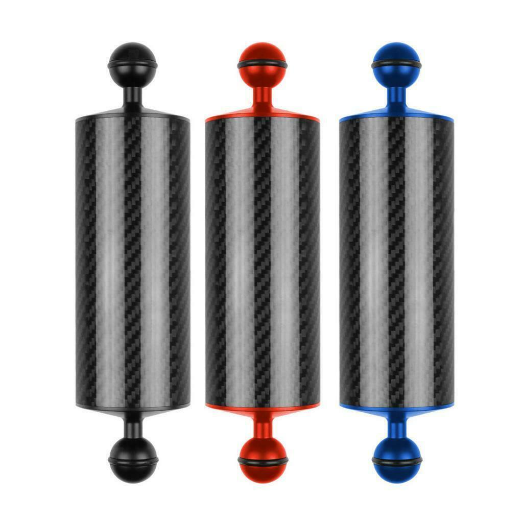8" Underwater Diving Carbon Float Arm Ball Buoyancy Extend Bracket [Black]