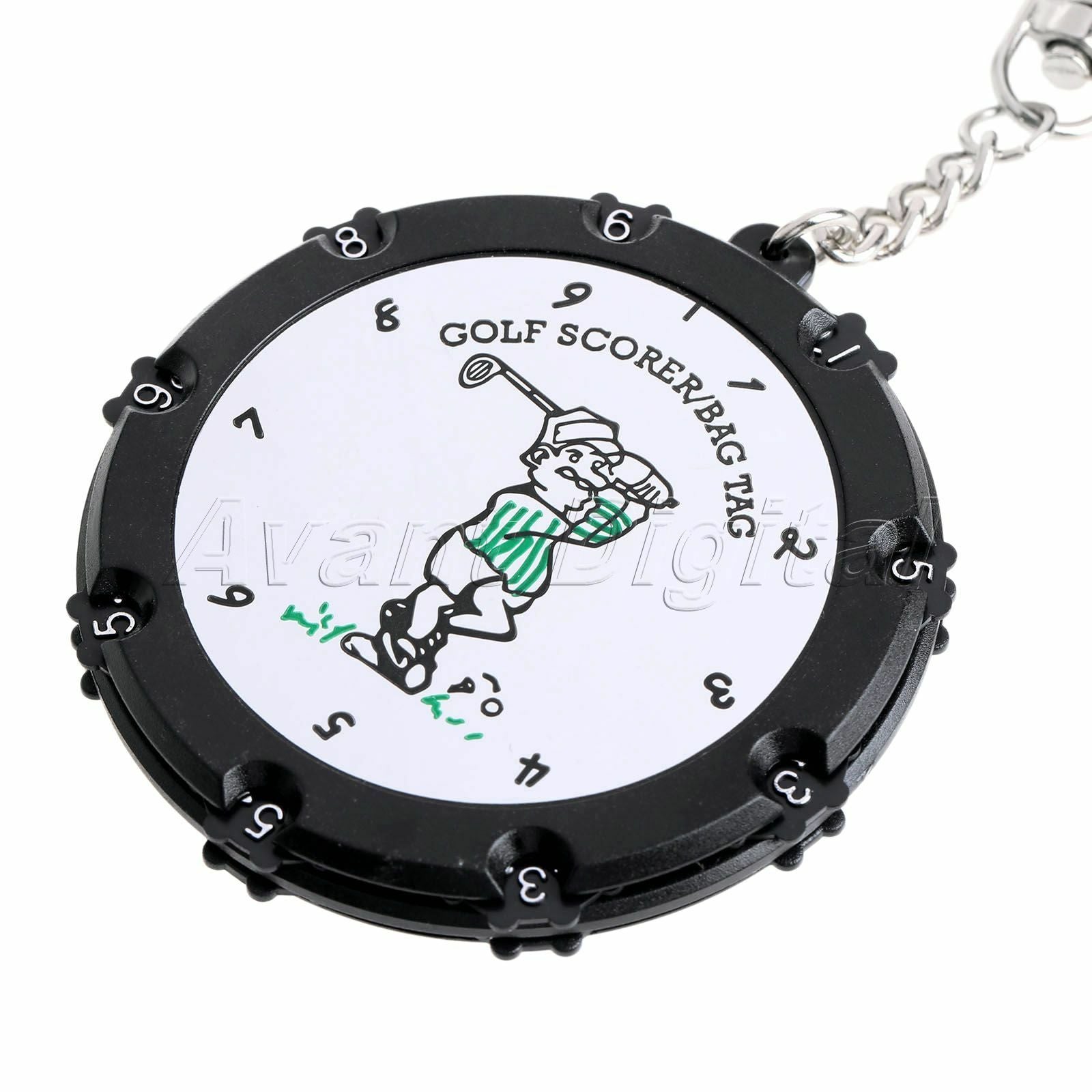 New 18 Holes Golf Stroke Score Counter Shot Putt Scoring Keepers With Keychain