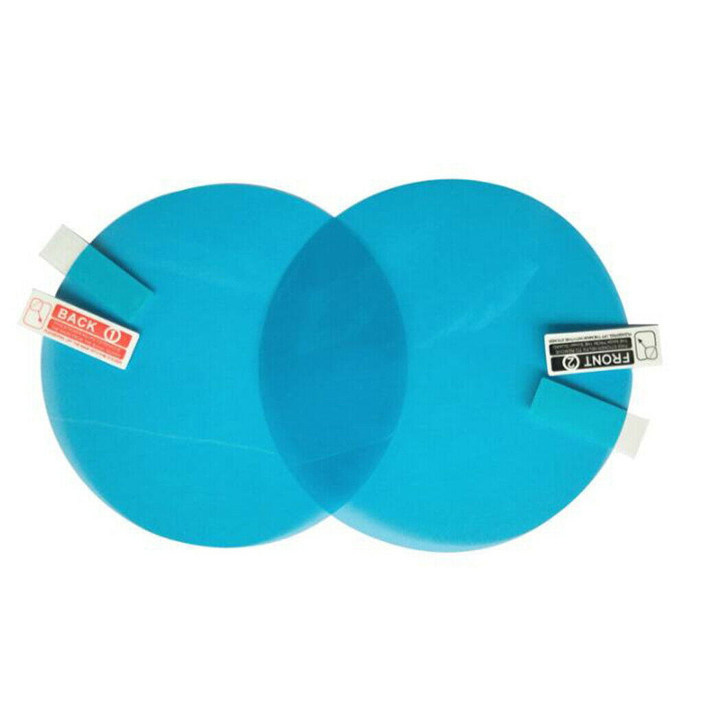 2PCS Oval Car Rearview Mirror Waterproof Anti Fog Rain Coating PET Film