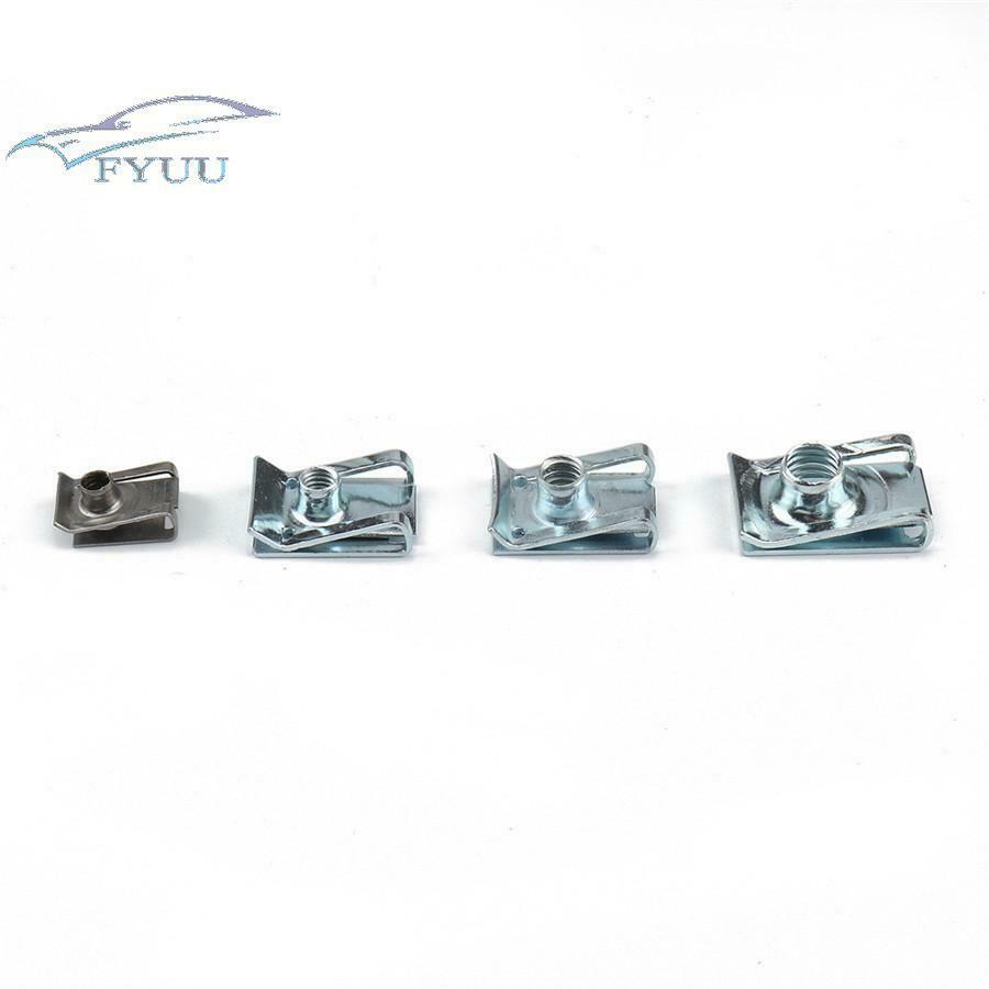 100PCS Bodywork Fairing Panel Reed U Clips U Nut Speed Fasteners M6 M5 M4 M8