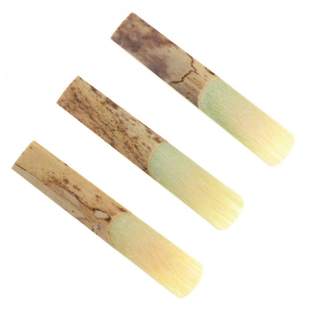 10Pcs Clarinet Reeds Natural Bamboo Traditional Bb Clarinet Reeds Strength 2.5