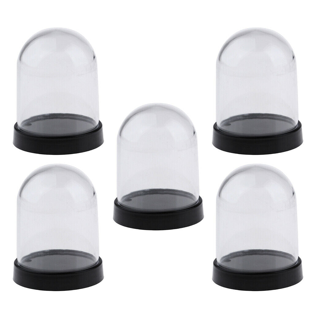 5x Acrylic Display Case Action Figures Toys Protective Storage Box 7cm