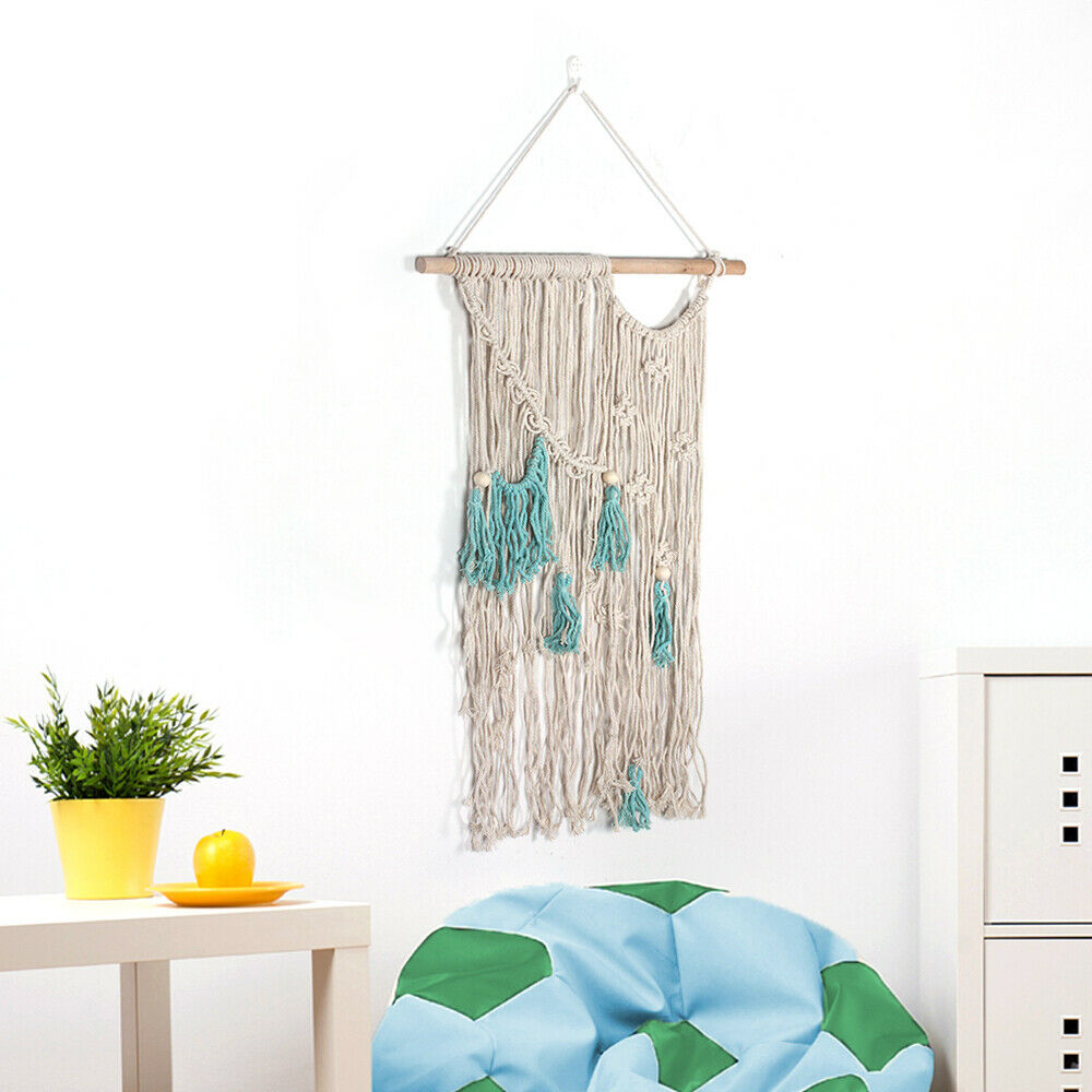 Woven Macrame Wall HangingTapestry Cotton Boho Bohemian Style   Home Wall Decor