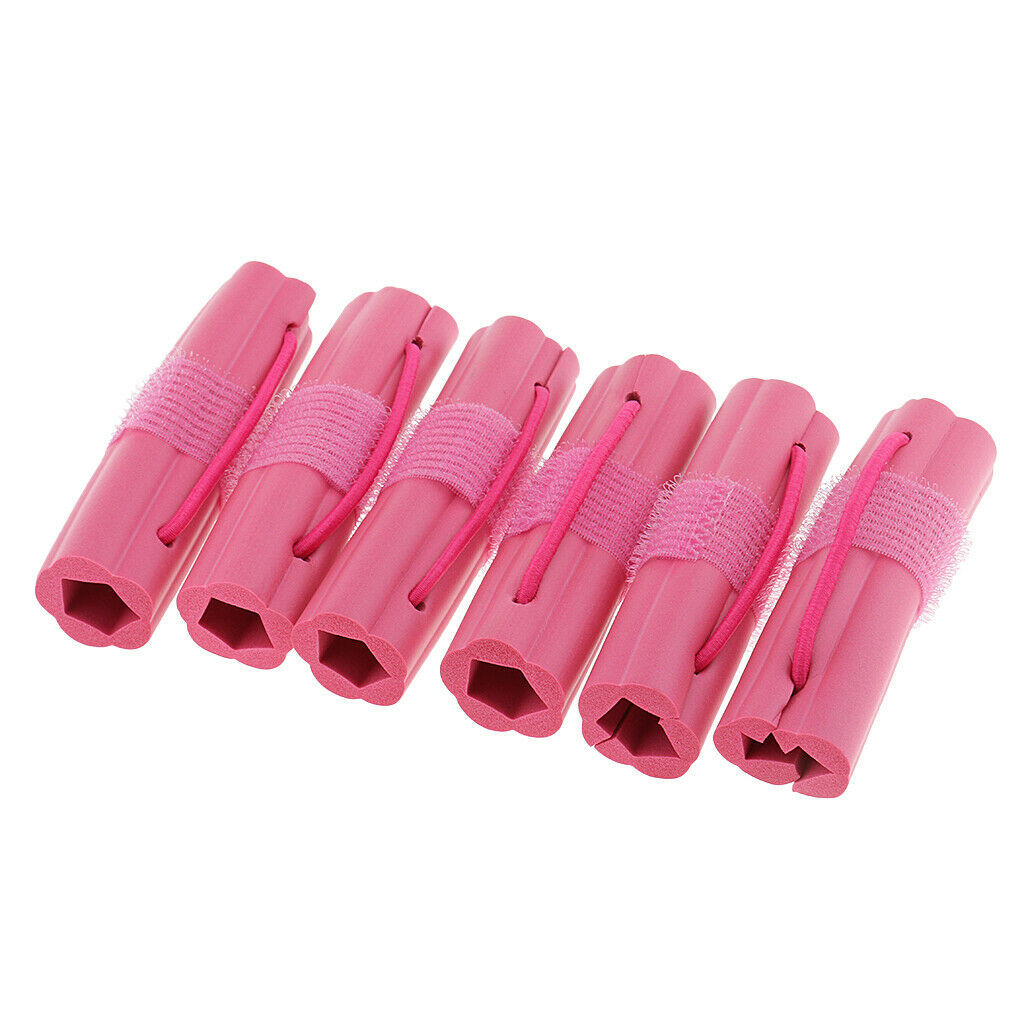 6 Pcs Soft Sponge Foam Hair Curler Curling Styling Rollers Twist Tool