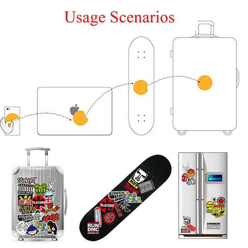 50PCS Initial D Stickers Laptop DIY Fridge Guitar Luggage Skateboard Car TOB Fx