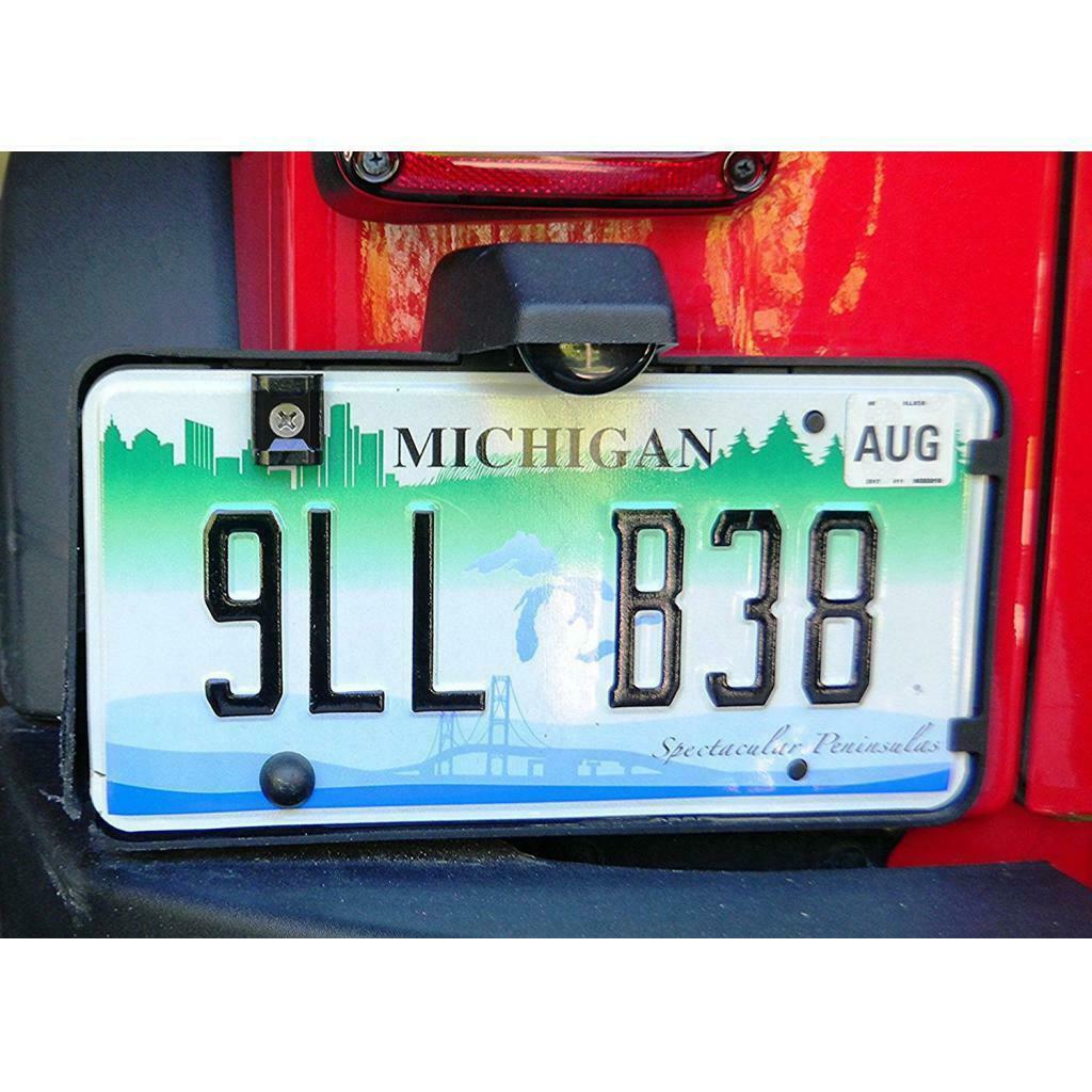 Rear License Plate Mounted Beer Bottle Opener For 2007-2017 Jeep Wrangler JK