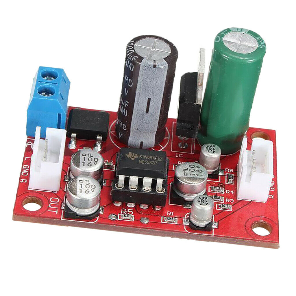 NE5532 Preamp Preamplifier Tone Board Amplifier Board+Signal Shield Wire