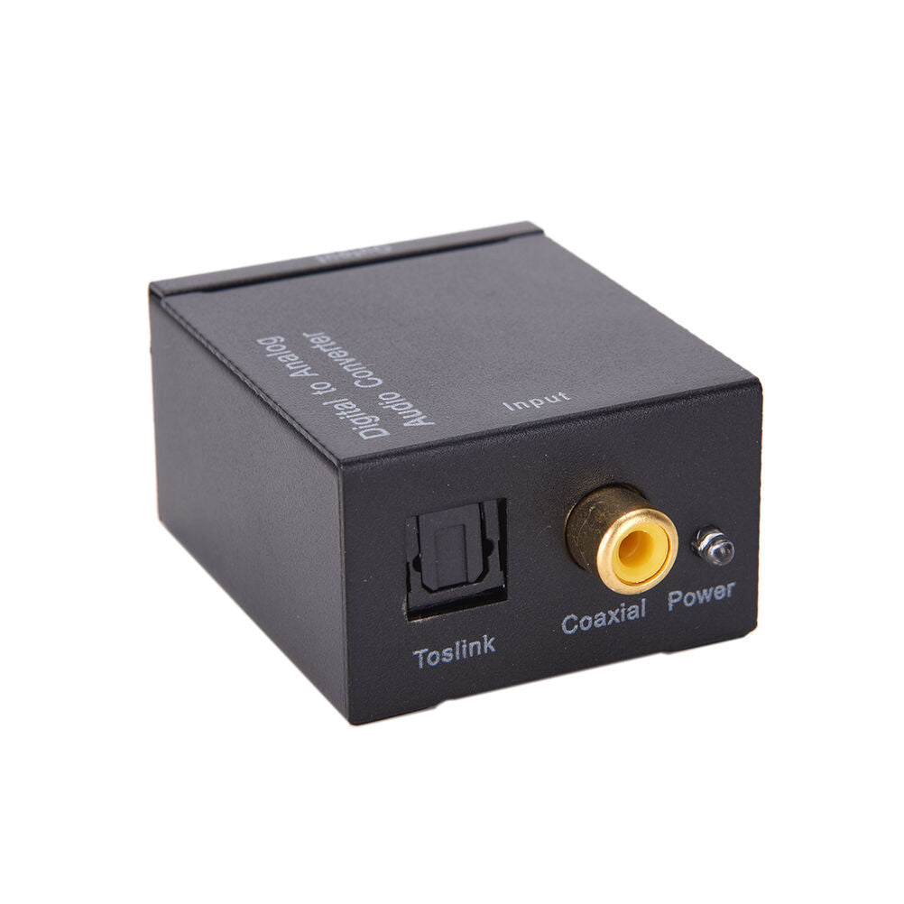 optical coaxial toslink digital to analog audio converter adapter rca L/R3.5BDA