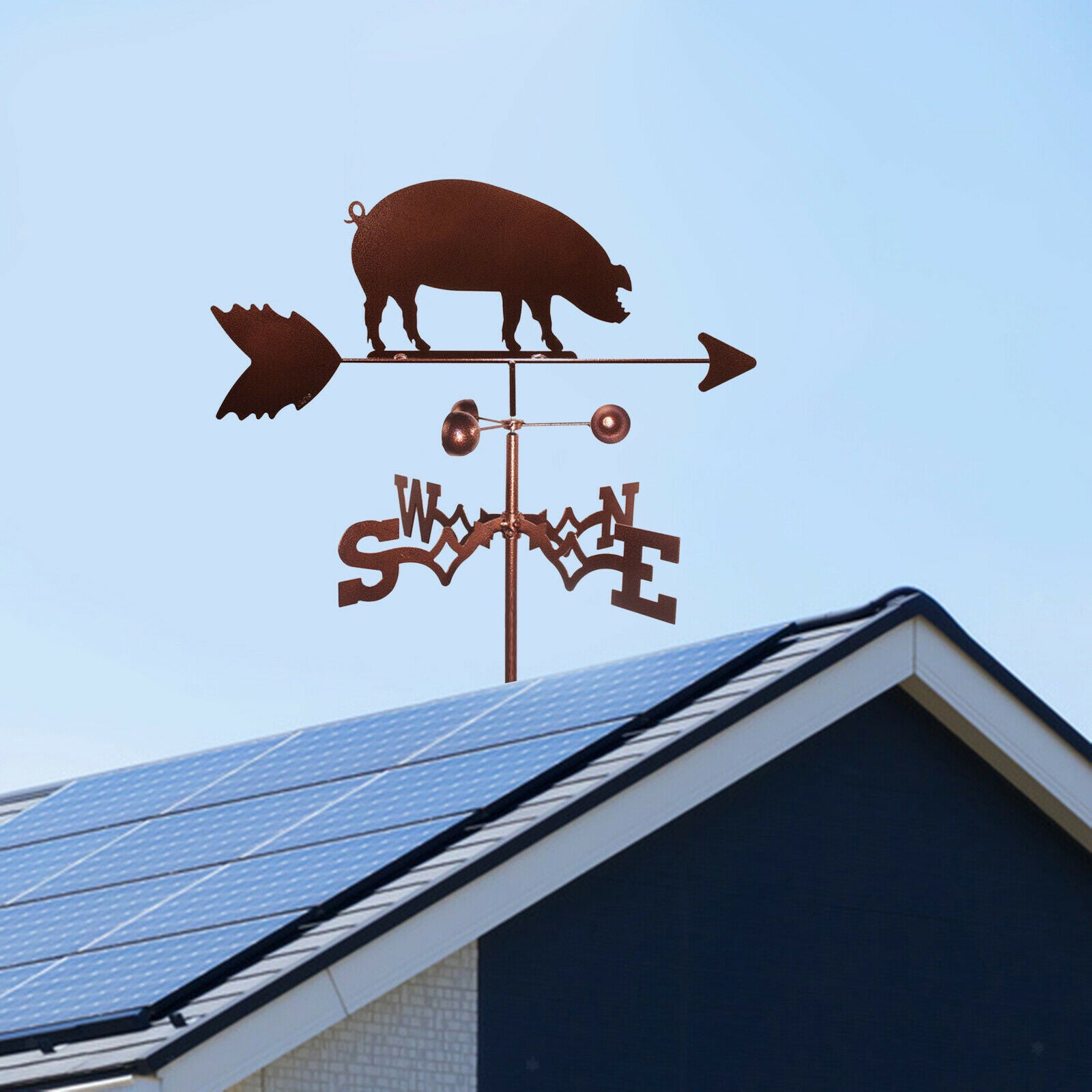 Retro Weather Vane Wind Direction Indicator Home Roof Decoration Gifts
