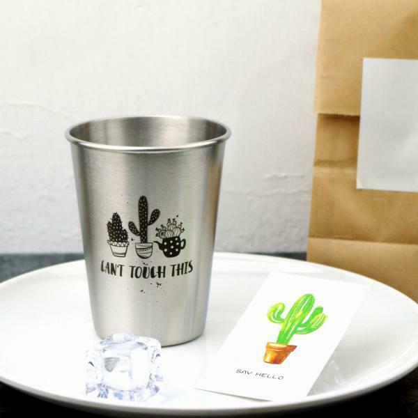 350ml Stainless Steel Water Cup Milk Wine Beer Bottle Coffee Tea Mug A