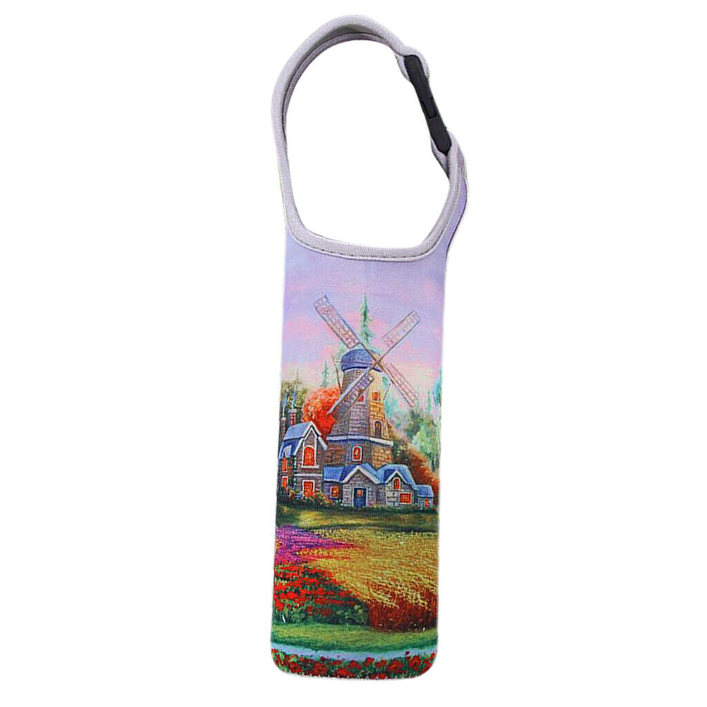 Neoprene Thermal Insulation Cup Sleeve Bottle Tote Cover Holder Windmill