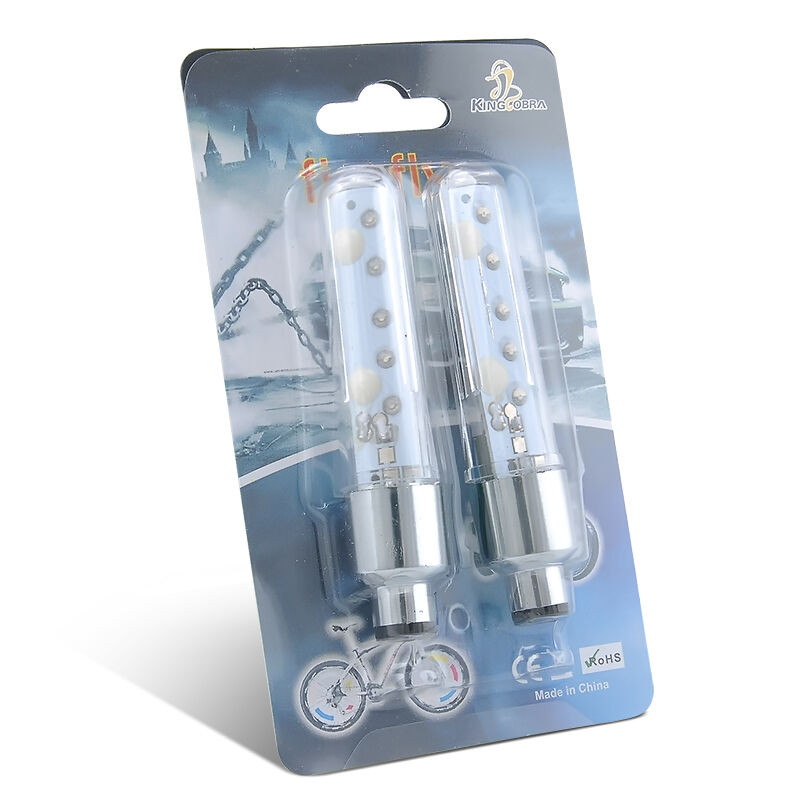 2PCS 5 LED Flash Light Bicycle Motorcycle Car Bike Tyre Tire Wheel Valve Lamp US