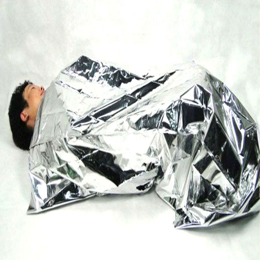 Emergency Blanket Cold Resistant Sleeping Bag Camping Picnic Pad Survival Tool