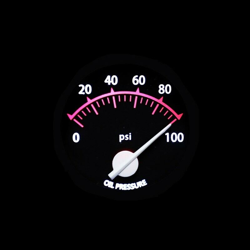 2 inch Car Digital LED Oil Pressure Gauge Meter 0-100PSI Universal Kit with SeA9