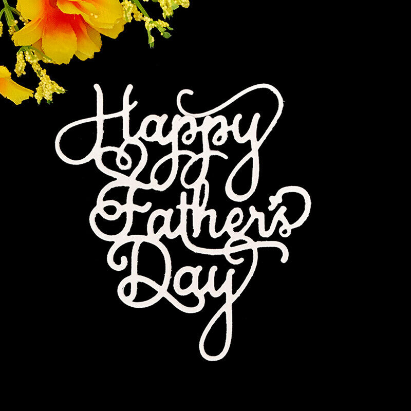 Happy father's day words paper die cutting dies metal craft Scrapbooking NewBDF