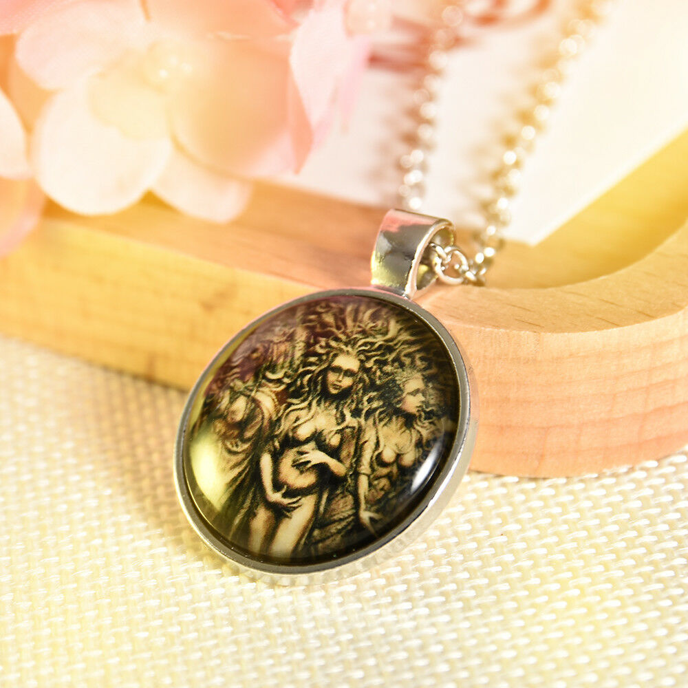 Triple Goddess pendant Wiccan jewelry Moon Goddess jewelry, Wiccan necklace Gift
