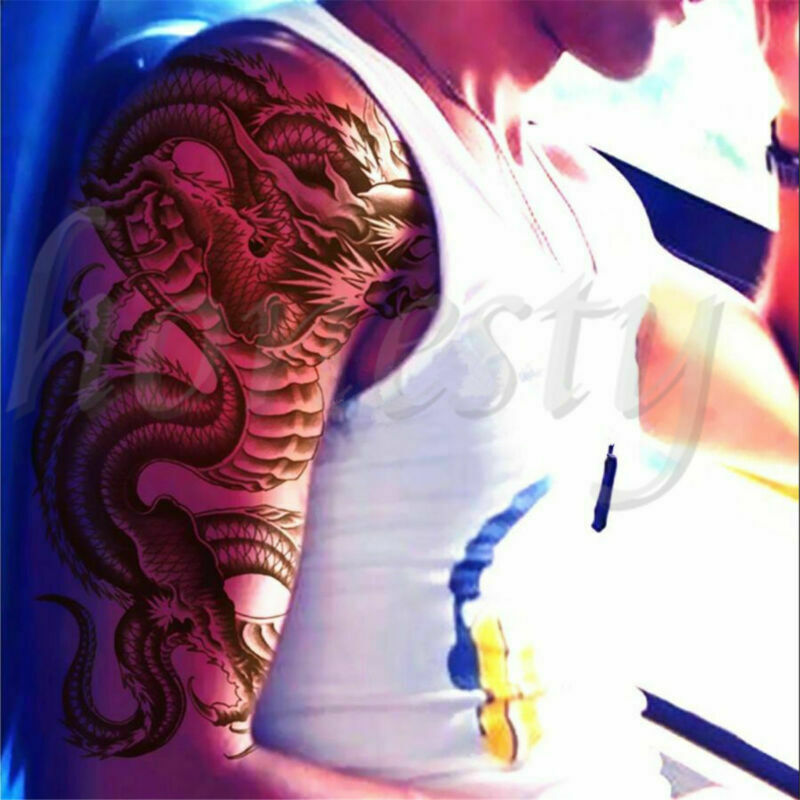 Temporary Tattoo Large DRAGON Stickers Body Art Tattoo Waterproof
