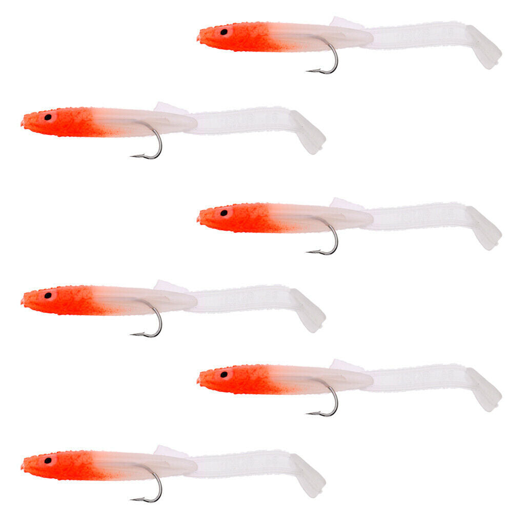 12 Pieces Bionic Bait 85mm Soft Bait Swimbait Fish Worm Silica Gel Bionic Bait