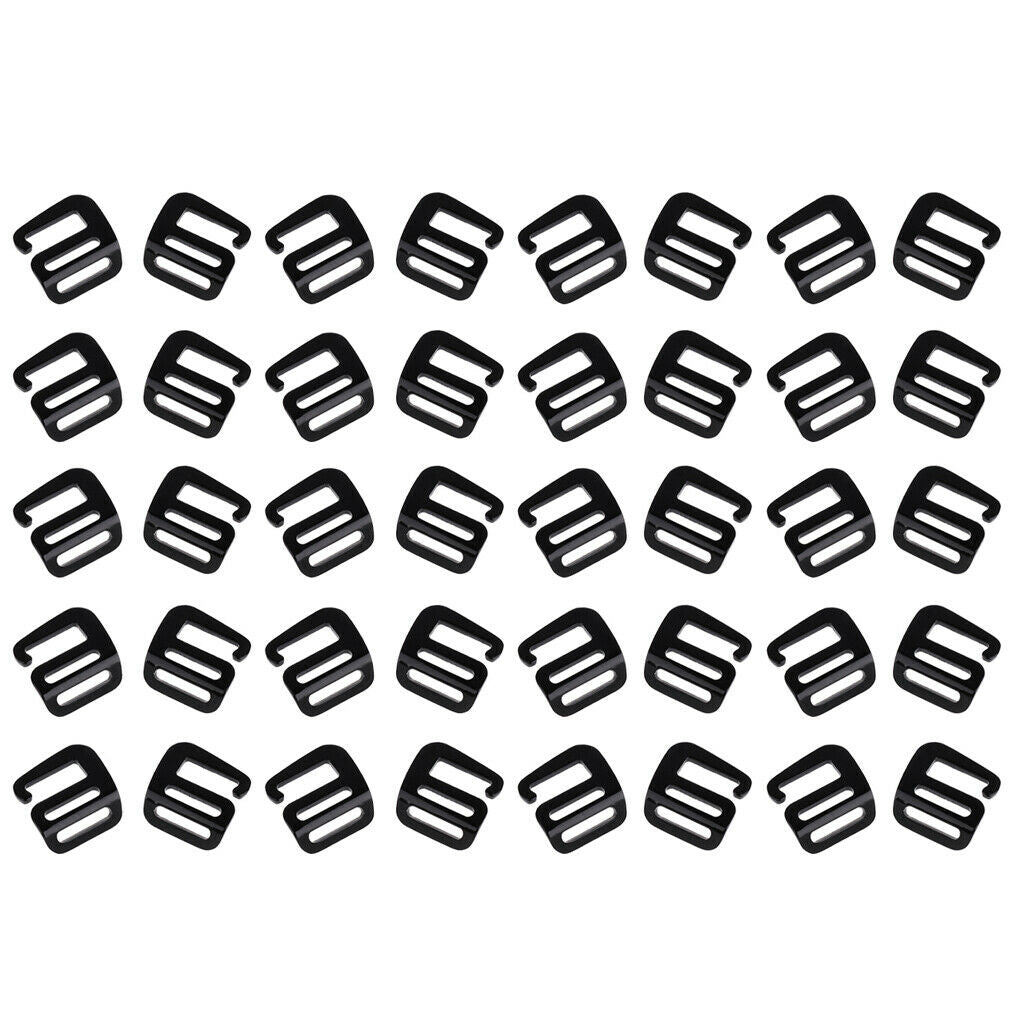 40x 1in G Hook Outdoor Webbing Buckle Quick Release for Backpack Strap Belt 25mm