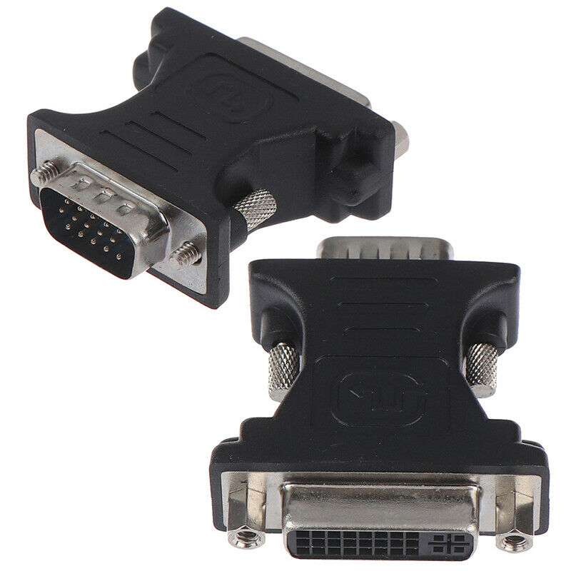 24+5Pin DVI Female to 15Pin VGA Male Cable Extender Adapter  For HDTV  a_JCDD